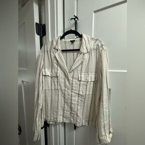 J.Crew Linien Blend Button Shirt
